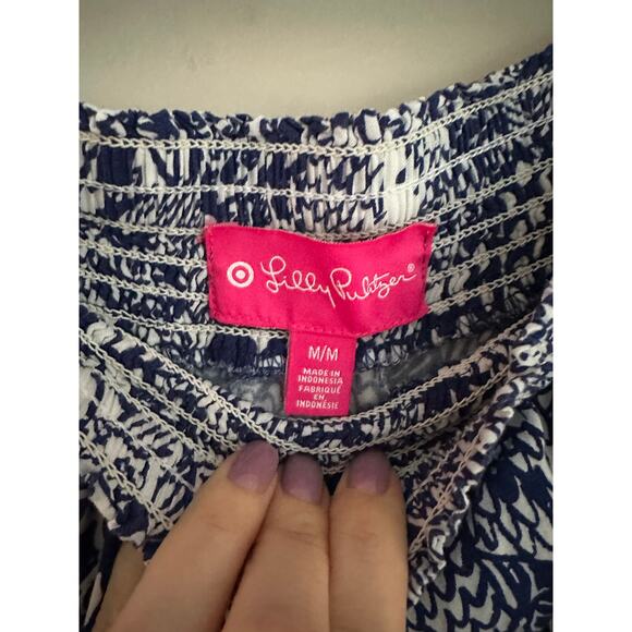 Lilly Pulitzer for target strapless jumpsuit with fish print - Picture 5 of 8